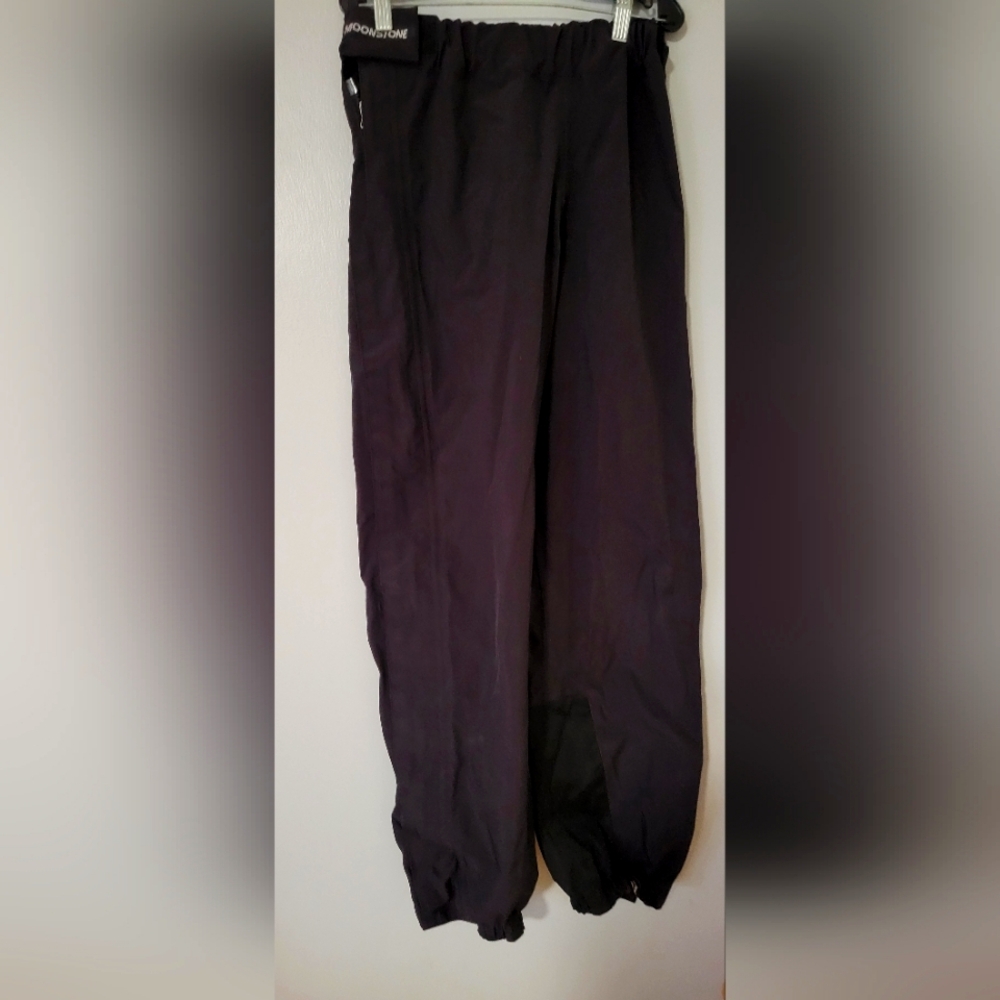 MOONSTONE Women Gore Tex Lined Snow Board Ski Pants Full Zip Sides Black Small
